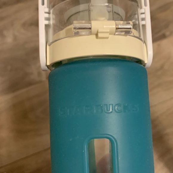 Starbucks Glass Water Bottle Silicone Sleeve 16 oz - Picture 5 of 10